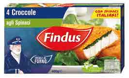 CONVIENE DAL 28 GENNAIO AL 10 FEBBRAIO 2016 3,49 CROCCOLE FINDUS surgelato - classiche/ agli spinaci - 400 g 1,19