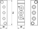 Sottobasi per Valvole 18mm Sottobasi Modulari per Valvole