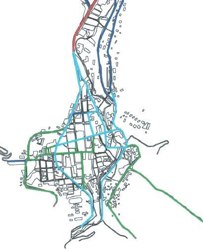 Assetto della circolazione e classificazione funzionale delle strade Secondo il Piano Generale del Traffico (Fig.1 P.G.T.U.