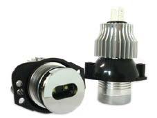 Articolo: LE9091 Kit di Lampade a Led 12V per BMW per Angel Eyes : 6W per ogni Lampada. Luce BIANCA (circa 6000K).