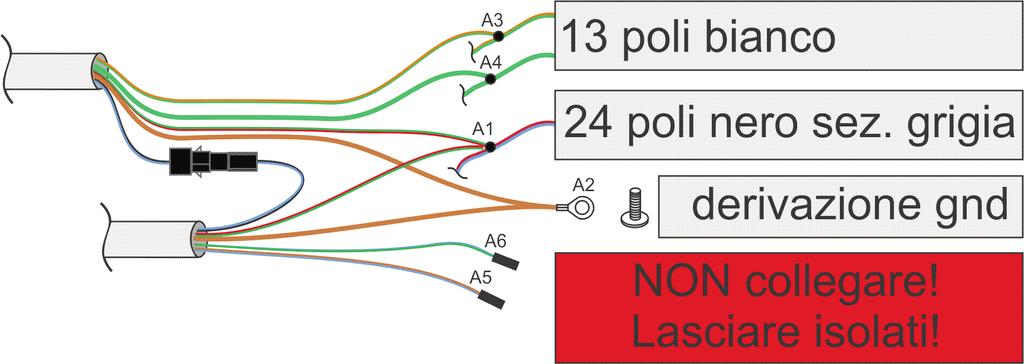 4. NORME D INSTALLAZIONE Per le connessioni all impianto della vettura, è consigliato effettuare la crimpatura del filo utilizzando gli splice inseriti nel kit e isolando la giuntura tramite nastro