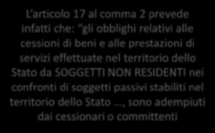 servizi rilevano territorialmente nel PAESE dove è STABILITO IL COMMITTENTE SE SOGGETTO