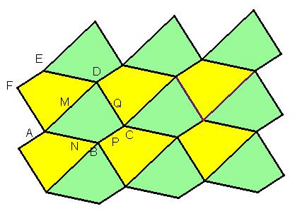 Figura 1 Fase 2 Si propongono inizialmente delle schede di lavoro guidato per gli studenti nelle quali si chiede di individuare le tassellazioni del piano tramite poligoni regolari, un solo tipo per