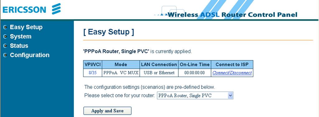 7 Configurazione di accesso a Internet Configurazione di accesso a Internet Il router HN290dp è preconfigurato per l accesso alla rete WIND tramite protocollo PPPover ATM.