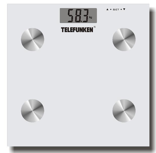 indicatore di sovraccarico - indicatore di batteria - batterie 2XAAA DIMENSIONI PRODOTTO: Altezza: 1cm Larghezza: 28cm Profondità: 28cm Q.