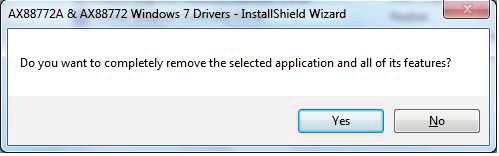 programma. 2. Selezionare la voce AX88772A & AX88772 driver e fare click su Disinstalla o Rimuovi. 3.