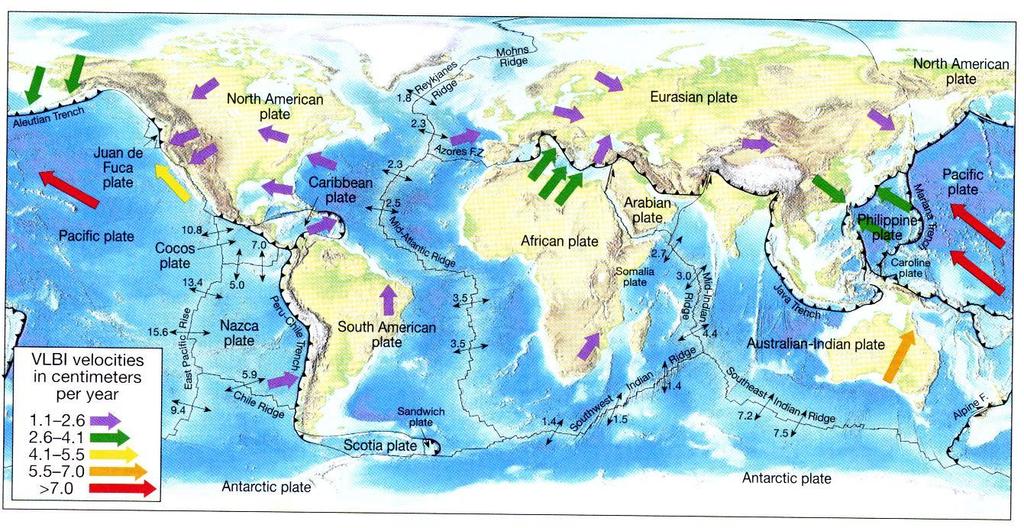 Secondo questa teoria tutta la crosta terrestre è divisa in