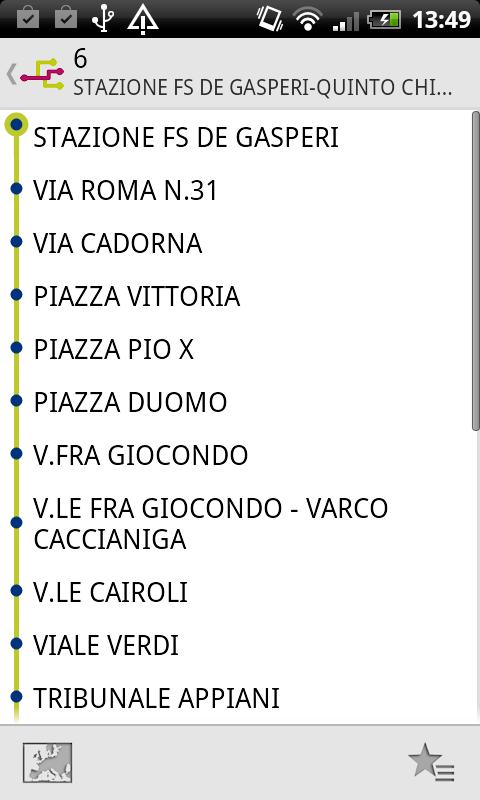 Consulta Consulta orari orari e linee linee per per una una fermata fermata