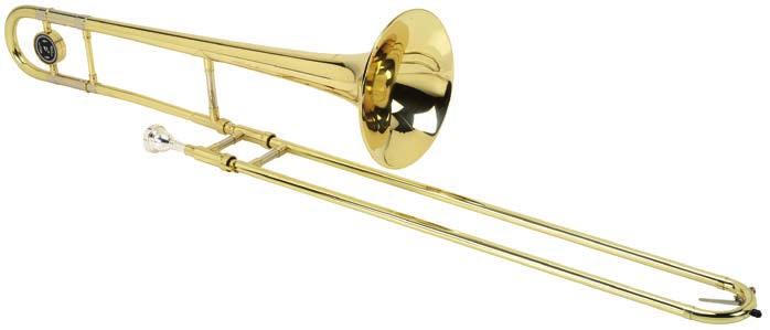 PESO 2,080 kg 462,50 400129 TROMBONE TENORE SIb/FA A COULISSE CON RITORTA CAMPANA 233 mm,