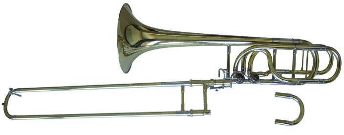 619,00 400129/B HS TROMBONE TENORE SIb/FA A COULISSE CON RITORTA CAMPANA 201 mm, CANNEGGIO 12,6 mm PESO 1,70 kg,