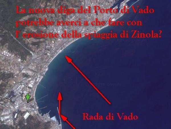 1) Porto di Vado Ligure Dopo la costruzione della diga di Vado L.