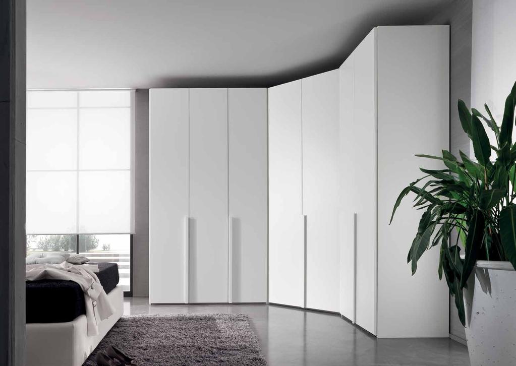 armadi battenti hinged door wardrobes acca 100 - cabina ad angolo corner dressing room acca 100