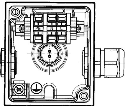 coperchio M6 con testa tipo torx.