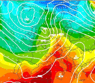 CENTRI DI ALTA E BASSA PRESSIONE L'osservazione sulle cartine dei centri barici, e' fondamentale per stabilire e prevedere le condizioni del