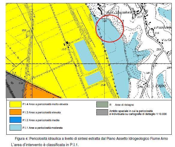 2015 Descrizione intervento: L oggetto dello studio è l individuazione del livello di piena atteso per un area posta in destra idraulica del Canale del Passo alla Querce per tempi di ritorno di 200