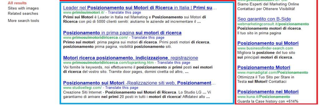 SEO (Search Engine Optimization): il Posizionamento Naturale è quello generato dagli algoritmi del motore di