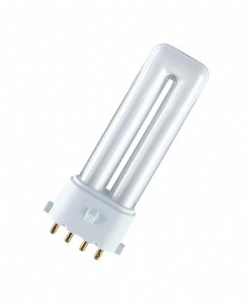 DULUX S/E 11 W/840 OSRAM DULUX S/E Lampade fluorescenti compatte non integrate S, 1 tubo, con attacco 4 pin, per funzionamento con ECG Aree applicative Uffici, edifici pubblici Negozi