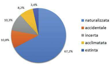 La Citizen Science e il monitoraggio delle Specie Aliene Rapporto tra specie autoctone e specie alloctone Gruppo N. specie N.