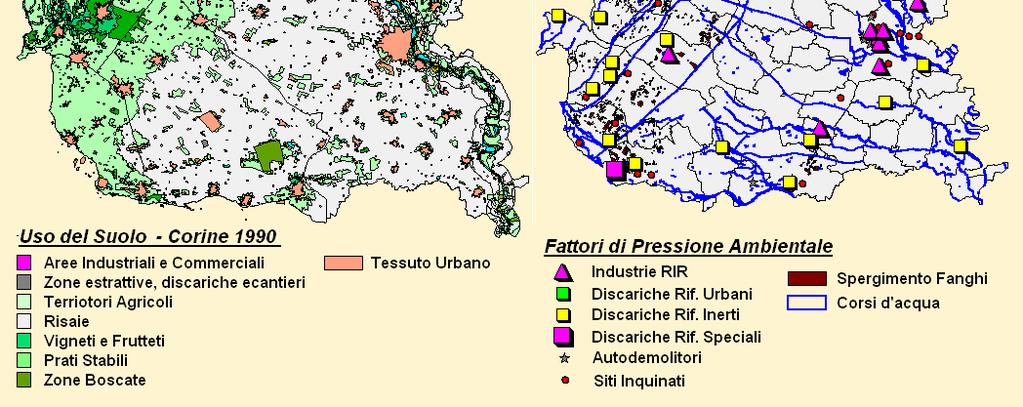 dell uso del suolo (1a) e