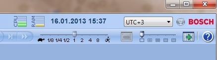 Bosch Video Management System Gestione dei video registrati it 75 UTC-x: fuso orario per ciascun Management Server L'ora del fuso orario selezionato viene visualizzata nella barra dei menu: Finestra