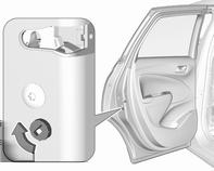 Funzionamento con la chiave in caso di guasto della chiusura centralizzata In caso di un guasto, ad esempio la batteria del veicolo o la batteria del controllo remoto o della chiave elettronica sono