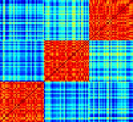 Uso della matrice di Similarità per validare il clustering in modo visuale Basta ordinare righe (e