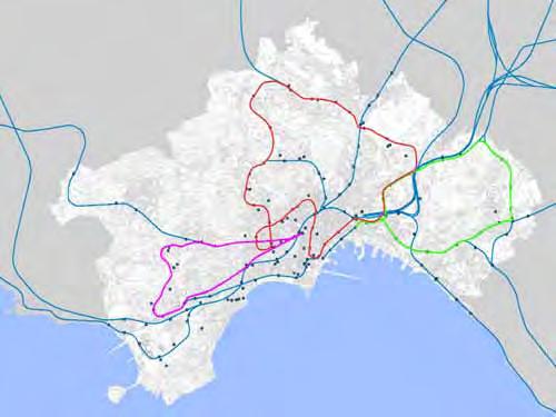Le strategie potenziare il ferro e disegnare la rete L anello centrale L anello orientale L anello occidentale Il passante ferroviario Il piano comunale dei trasporti.