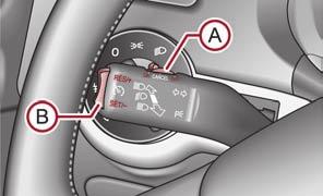 Avviamento e marcia 79 Impianto di regolazione della velocità (GRA)* Memorizzazione della velocità Introduzione L'impianto di regolazione velocità (GRA) mantiene costante una velocità superiore a 30