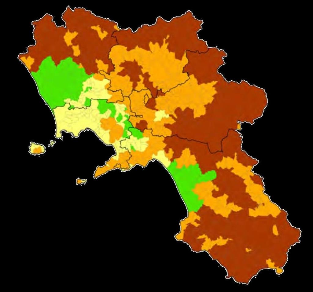 PSR Campania 2014/2020 - Territorializzazione La strategia del PSR Campania 2014-2020 è inoltre strutturata su base territoriale, per agevolare l articolazione degli strumenti di sviluppo in funzione