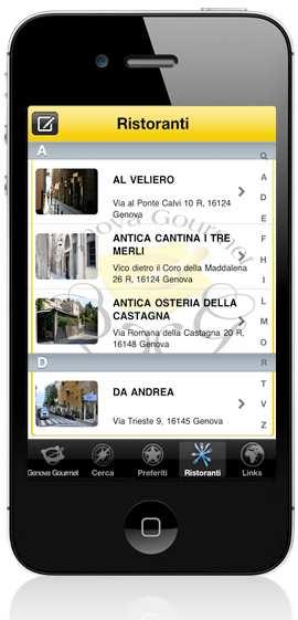 App universale Genova Gourmet per iphone ed ipad L'applicazione Genova Gourmet è un'applicazione universale gratuita, che permette di