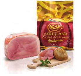 15 Il Friulano naturale Prosciutto cotto alta qualità, coscia italiana, siringato in vena, senza glutine.