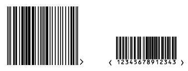 Dynamic Barcodes inizierà una nuova riga per ogni elemento dei dati di codice a barre (a partire dall'identiﬁcatore Applicazione).