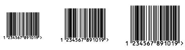 5 Quota Scegliere se assegnare al codice PZN una dimensione Piccola, Normale o Grande. Queste sono le dimensioni predeﬁnite per il codice a barre.