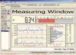 istogramma, carte di controllo, ecc Creazione display grafico simultaneo di più caratteristiche dimensionali Display misure con indicazioni grafiche digitali e analogiche Inserimento di fotografie,