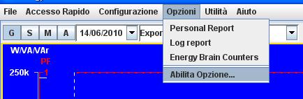 1 Opzioni Energy Brain anche successivamente all installazione tramite il menù Opzioni.