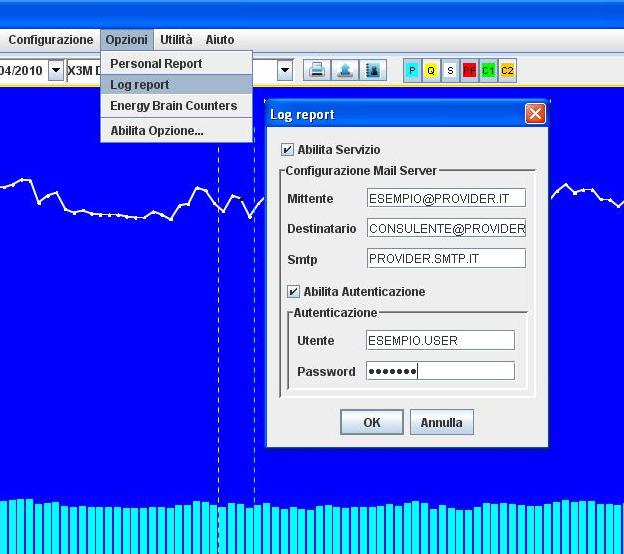 2 Log Report Dopo aver importato il file di sblocco e quindi attivato questa opzione è possibile ricevere una e- mail a fine di ogni scarico dati sia generato dall agenda automatica che lanciato