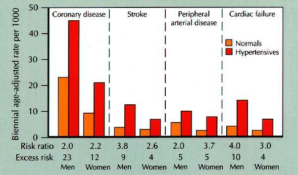 Rischio di eventi cardiovascolari in pazienti ipertesi e normotesi