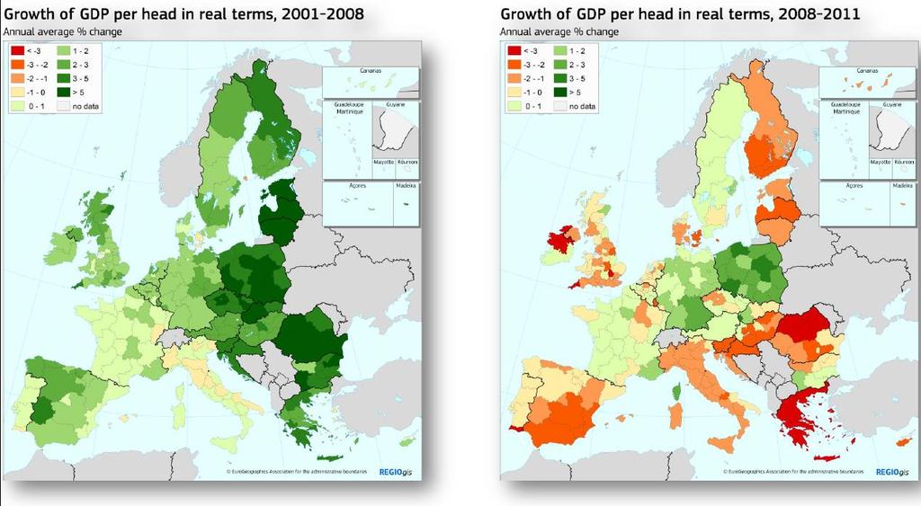 Basso livello di crescita rispetto al resto d Europa negli ultimi 10 anni Fonte: