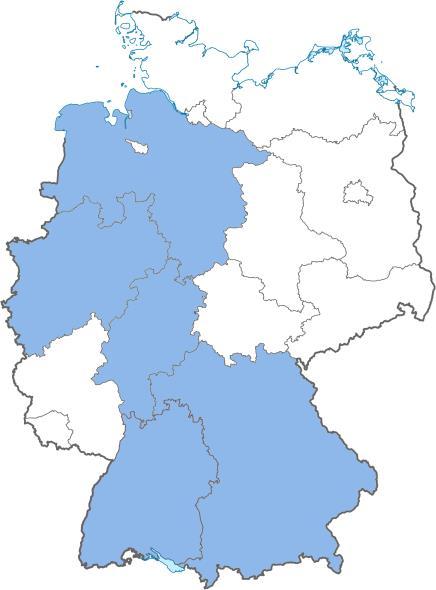 I land più attivi Partnership commerciale tra Italia e: [Imp.+Exp.] (mld. ) 1. Baviera 22,8 2. Baden - Württemberg 21,5 3. Renania Settentrionale - Vestfalia 19,3 4. Assia 7,2 5.