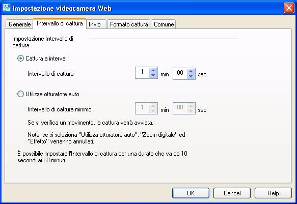 Utilizzo del software video 52 Geerale Selezioare la cartella di destiazioe per le immagii, impostare il tempo di osservazioe massimo e scegliere l impostazioe per la coessioe remota.