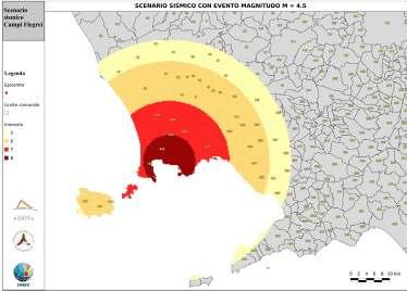 Per le analisi di scenario, sono stati adottati due eventi sismici di riferimento di magnitudo 4 e 4.5.