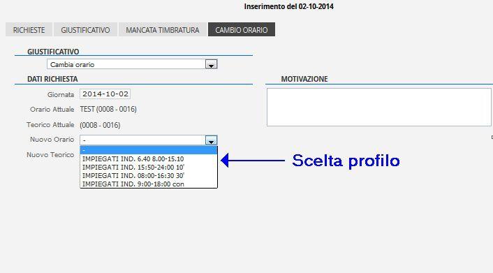 timbrature (fino a sei),la situazione relativa alle giornate anomale (la giornata è anomala quando compare * nella colonna ANOM.