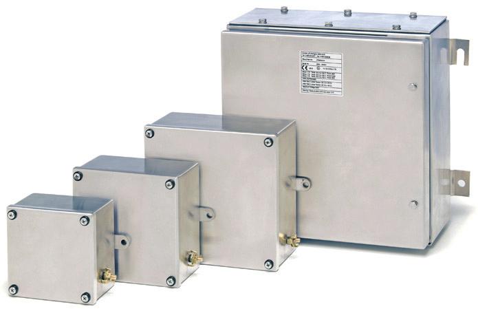 CTB... CSTB Series/Serie TECHNICAL FEATURES CTB & CSTB series enclosures are made of AISI 316L stainless steel and are used as increased safety and/or intrinsic safety enclosures in electrical systems.