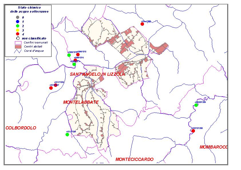 Codice Comune 41036 MONTELABBATE Pozzi e sorgenti Codice località tipo classificazione importanza N prese Classificazione ai sensi del D.