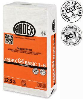 38 FUGHE, SILICONI, CURA E PULIZIA ARDEX G4 BASIC 1 6 a base cementizia Per fughe da 1 6 mm.