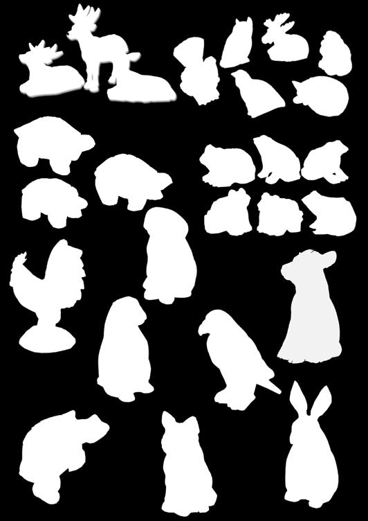 20070 Tartaruga piccola cm.5x3 Art.20292 Ranocchio cm.4x3x3 Art.