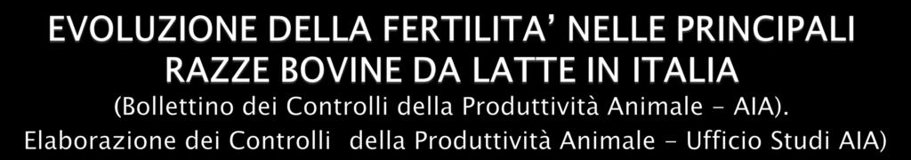 FRISONA ITALIANA 1990 2000 2010 2014 N vacche controllate 800.078 1.019.593 1.113.859 1.076.181 Produzione di latte (q/latt.) 69.4 85.0 91.3 93.