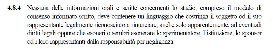 Requisiti del consenso informato Tutelare i diritti