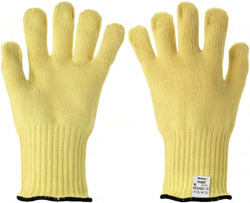 1/1 MERCURY 43-3 GUANTO IN KEVLAR SENZA CUCITURE, RESISTENTE AL CALORE MERCURY 43-3 KEVLAR GLOVE SEAMLESS, HEAT-RESISTANT Maneggio di manufatti caldi in vetro Rimozione di prodotti sterilizzati in