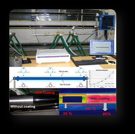 Laboratori e infrastrutture sperimentali (1) Laboratorio progettazione componenti e impianti Progettazione componenti, sistemi e impianti CSP; Prova e caratterizzazione in laboratorio di componenti